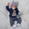 Realistic Reborn Baby Dolls Boy - 19 Inch Lifelike Newborn Baby Dolls Handmade Real Life Baby Dolls Reborn Toddler with Soft Clo