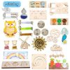 Montessori Busy Board DIY Accessories Early Learning Toy Matching Puzzle Kindergarten Education Hourgla Shoe Maze brain game Toy