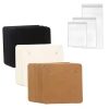 50PCS 5x5cm Blank Kraft Paper Jewelry Display Necklace Cards Hang Favor Label Tag For Jewelry Making Diy Accessories Wholesale