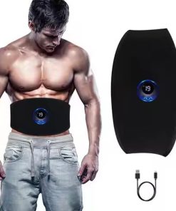 Smart EMS Wireless Abs Muscle Stimulator Abdominal Training Belts Electric Weight Loss Fitness Body Slimming Massager Unisex