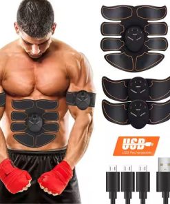 EMS Electric Abdominal Trainer Slimming Belt ABS Muscle Stimulator Fitness Toner Body Shaping Workout Waist Arm Leg Loss Weight