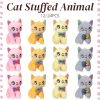 12/24PCS Cat Stuffed Animals Bulk 10cm Mini Plush Kitten for Birthday Gift Adopt A Kitty Party Favors Goodie Bags Home Decor