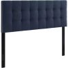 Tufted Upholstered Queen Size Headboard Fabric