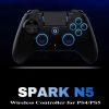 GAMINJA 6-axis Gyroscope Dual Vibration With touch pad Wireless Gamepad Bluetooth Controller For PS4 PS3 Console Computer PC