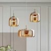 LUVODI 3-Layers LED Ceiling Lighting Fixture Art Decor Acrylic Water-drop Chandelier Pendant Lamp with 3 Color Lights