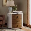 Night Stand Set 2,Pink Nightstand with Charging Station & Drawers,Night Stands for Bedrooms Set of 2,Bedside Table with Drawers