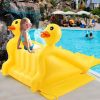 98 Inch Giant Inflatable Duck Pool Slide Large 3D Inflatable Water Slide Outdoor Water Play Summer Swimming Pool Play Game Toy f