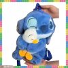 Lilo&Stitch Cute Cartoon Plush Dolls Backpack Kawaii Anime Disney Stitch Fashion Children'S Backpack Duck Stitch Plush Schoolbag