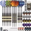 3pcs/set Soft-tip Darts Approximately 17g Blue Green Red Four-part Assembly Standard Safety Dart Shaft Aurora Wing Dart Flight