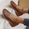 2023 New Fashion Women High Heels Lace Flower Ankle Strap Hollow Out Sandals Round Toe Zip Pumps Zapatos De Mujer
