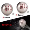 Universal 5 Speed Gear Shift Knob Shifter Lever Handle Stick PU Leather Auto Accessories For All Manual Car Factory price