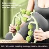 Wooden Roller Massage Stick Handheld Gear Tool 12 Wheel Rolling Tool Bendable Roller Trigger Point Made Of Pure Natural Wood