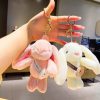 Satchel Rabbit Doll Pendant Wholesale Key Chain Couple Doll Satchel Cartoon Plush Toy Pendant