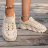 Woman Flats Casual Round Toe Cute Flats Flock Mocasines Ballerina Church Flats Female Suede Elegant Soft Sole Mom Shoes