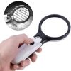 3-Color 72LED Magnifier Glass Lamp 8X/10X Magnification With USB-Powered For Electronics Repair Desk Lamp&Precision Beauty Care