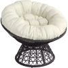 Vabches Swivel Accent Chair Furry Sherpa Chair with Soft Padded Armrest Small Barrel Chairs Comfy Modern Chair for Living Room