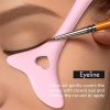 LOYBJ Thin Eyebrow Eyeliner Brush Super Fine Angled Brow Contour Brush Portable Women Eyebrow Liner Cream Cosmetic Makeup Tools