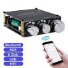 WOOPKER 200W Sound Amplifier MT19 BT TPA3116D2 Bluetooth 5.3 Class D Channel 2.0 Hifi Amplifier with RGB Light for Home Karaoke