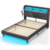 Adjustable Bed Frame Queen,Adjustable Bed Base with Massage,Zero Gravity Electric Bed with Wireless Remote,Head and Foot Incline