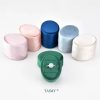 TAIMY Velvet Mini Oval Ring Box Personalized Custom Logo Muti Color 1 2 3 Slots Double Ring Box Engagement Marry Ring Box