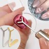 Cat Eye Nail Magnet Set With Y-Shape Wire Precision Heart & Ingot Designs, Odorless Nail Art Accessories For Stun Magnetic Shine