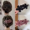 AWAYTR Luxury Non-slip Rhinestone Hair Hoops Bands Women Tooth Elastic Headbands For Women Shiny Hair Hoops Bezel Accessories