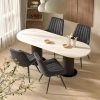 Modern minimalist style dining table 5 piece dining table set
