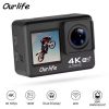 Action Camera Ultra HD 2.0-inch 4K/30FPS WiFi Helmet Video Recording Cycling Skiing Sport Cameras 30m Underwater Waterproof Gift
