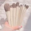 50Pcs eyelash brus reuse Applicators Eyelash Extension Brush Supplies Makeup Tool Bamboo Handle Micro Spoolie Eyebrow Brush