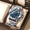 POEDAGAR Luxury Watch For Men Calendar Luminous Waterproof Man Clock Male Chronograph Stainless Steel Men's Quartz Watches Reloj