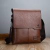 Brand Men Shoulder Bag for 9.7" iPad Men PU Leather Flaps Men's Crossbody Bags Business Flap Male Solid Messenger Bag Travel Bag