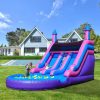 6.4m Commercial PVC Inflatable Double Water Slide Pool with Blower For Kids Commercial children's playground