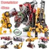 Hot 8 Style Devastator Transformation Robot 8 IN 1 Blender Bulldozer Car Action Figure ABS Deformation Model Toys For Boy Gift