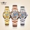 Winner 208 Women's Watch Hand Wind Ladies Watches Mechanical Fashion Bracelet Skeleton Wristwatch Female Clock Chic Reloj Mujer