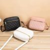 Quilted Shoulder Bag for Women PU Leather British Style Handbag Ladies Chain Crossbody Bags Female Small Square Pocket