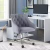 40" Ergonomic Swivel Wicker Papasan Chair with Thick Tufted Cushions, High Capacity Frame, 360 Degree Rotatable Chairs