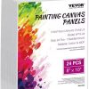 10 Pcs Canvas Board Painting Cotton Blank,Primed White,Suitable For Oil Painting,Watercolor,Gouache,Acrylic,Art Supplies,HB-17