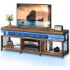 Floating tv Stand Cabinet, Wall Mounted tv Unit Black Floating TV Cabinet with Doors in Media Wall Unit, Entertainment Storage (
