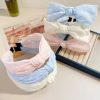 New 2025 Hair Styling Accessories Small Flower Hairbands for Women Girls Soft Wide Hoops Big Bowknot Cross Headband Summer Gift