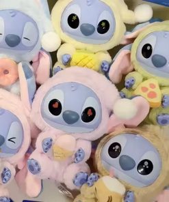 Nwe Miniso Disney Stitch Eat Some Thing Before Sleep Series Vinyl Blind Box Bag Pendant Cute Doll Mystery Box Toy Adult Gift