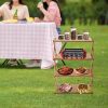 Quickly fold compact side table for camping, tail, camping parties, light and foldable, resistant to UV, easy to clean