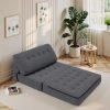 131'' Modular Sectional Couch, Modern U-Shaped Floor Sofa with Double Chaise Lounge, Comfy Corduroy Fabric Couch, Upholstered Co