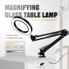 Portable Hands-Free Wearing Magnifying Glass, Flexible Gooseneck Full Page Magnifier for Reading Aid, Sewing and Handicrafting