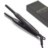KIPOZI Professional Titanium Flat Iron Hair Straightener with Digital LCD Display Dual Voltage Instant Heating Curling Iron