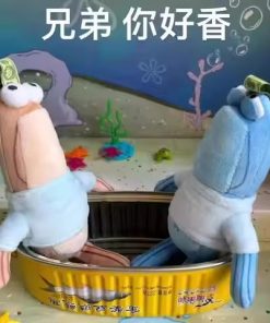 Hidden Sardine Brothers Bikini Bottom Buddies Animation Beachburg Resident Doll Blind Box Pendant Backpack Hanging Garment Gift