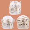Organic Cotton Hand Rattle Baby Soothing Toy Infant Baby Rattle Toy for Babies