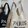 Fashion Vintage Flowers Handmade Knitting Crochet Shoulder Bag Knitted Handbags Luxury Tote Women Designer Female Hand Bag