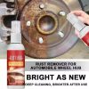 Car Wheel Cleaner Spray Iron Removing Rim Type Rust Cleaner Metal Surface Chrome Paint Remover Auto Brake Hub Cleaning Liquid