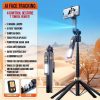 AOCHUAN 3-Axis Handheld Gimbal Stabilizer for Smartphone with Fill Light for iPhone Android Face Tracking Tiktok Vlog Smart XE