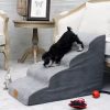 Dog Stairs Ramp Pet Ladder Washable Non Slip 2 Steps Dog Slope Stairs Pet Steps Indoor for Cats Puppy Older Dogs Small Pets